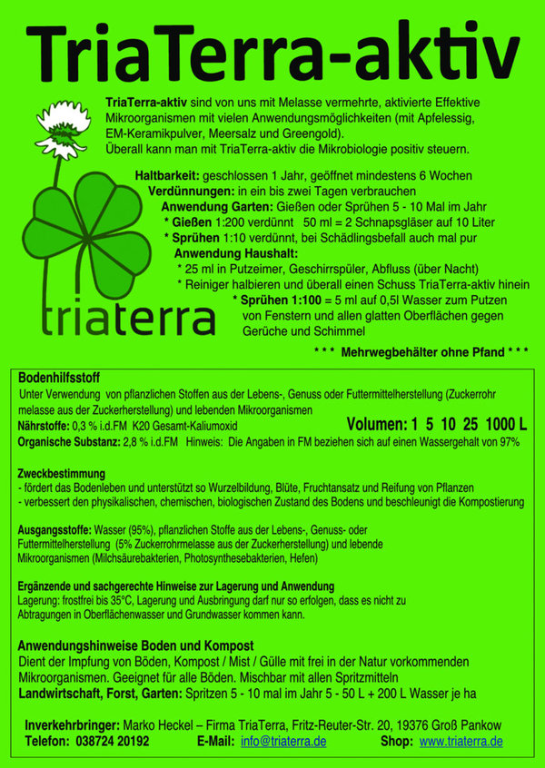 Herbstangebot 2 TriaTerra-Streu + 2 TriaTerra-aktiv